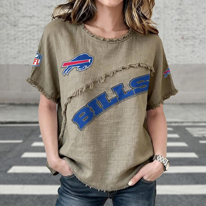 BUF x NFL Women’???s Vintage O-Neck 2905 DatND DVT