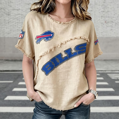 BUF x NFL Women’???s Vintage O-Neck 2905 DatND DVT