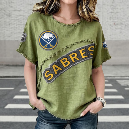 BUF x NHL Women’???s Vintage O-Neck 2905 DatND DVT