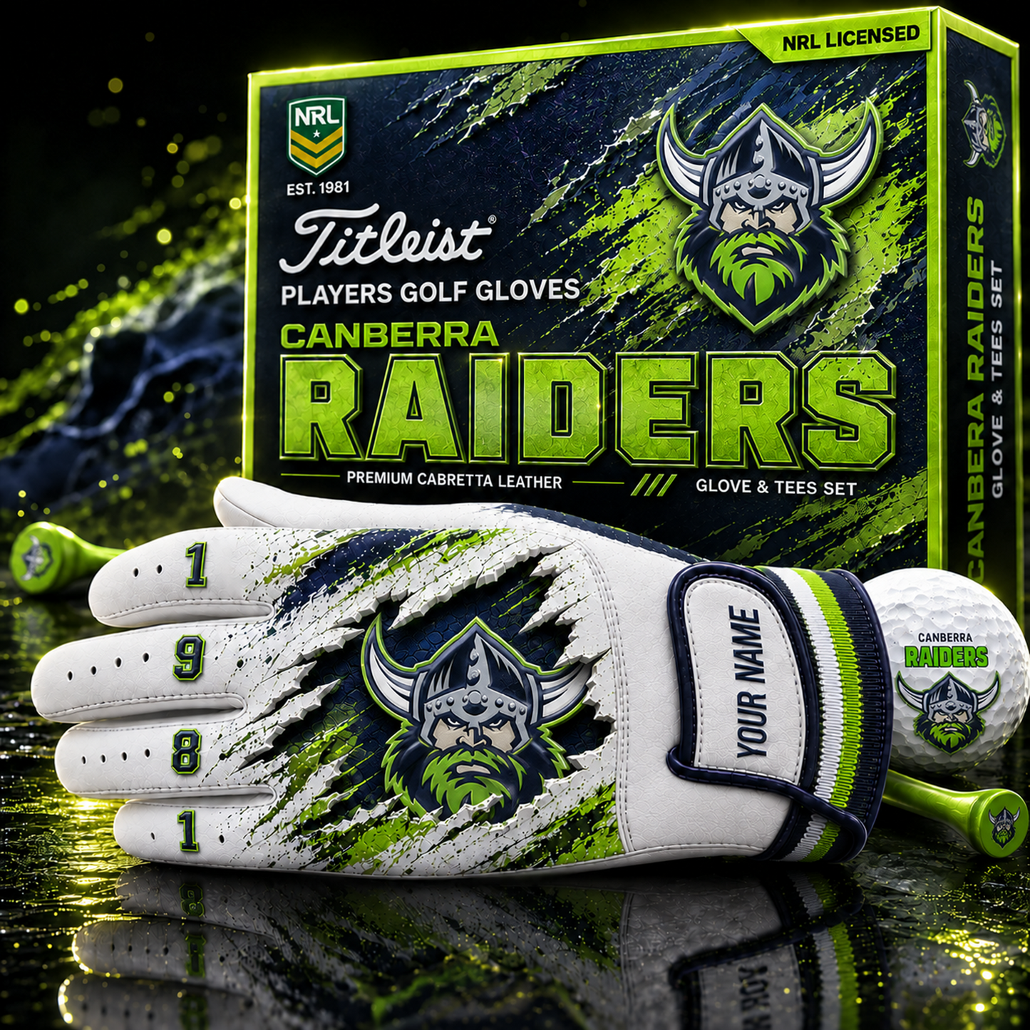 CAN X PREMIUM NRL PLAYERS GOLF GLOVE GIFT SET
