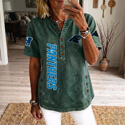 CAR x NFL Women’???s Denim Casual Tops DATND LBN 190526