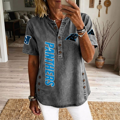 CAR x NFL Women’???s Denim Casual Tops DATND LBN 190526