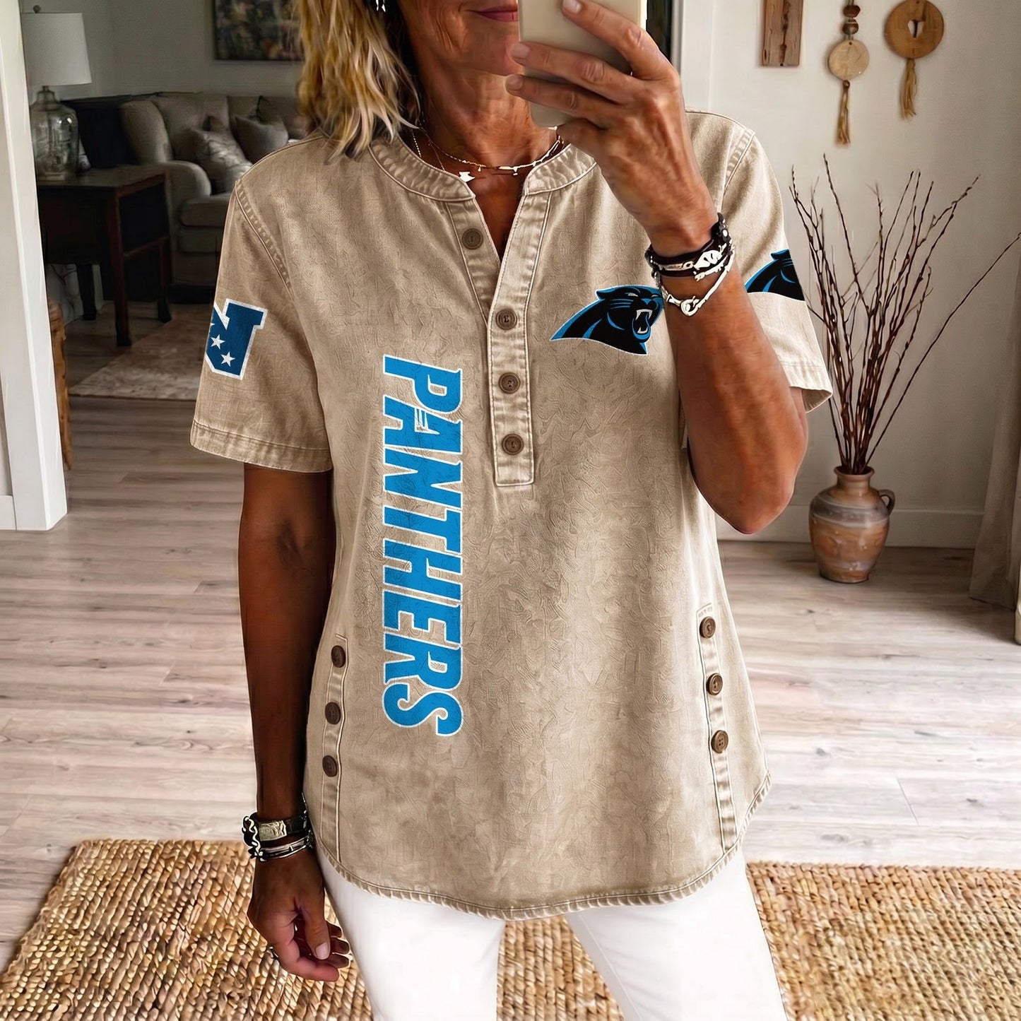 CAR x NFL Women’???s Denim Casual Tops DATND LBN 190526