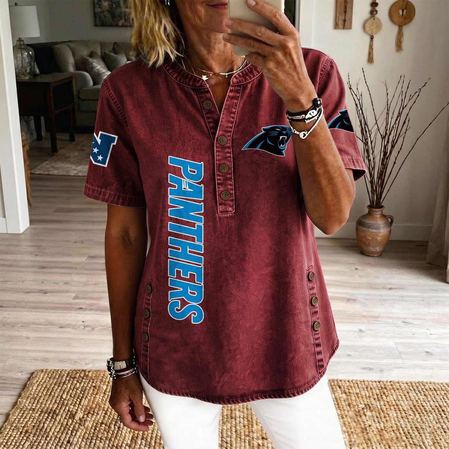 CAR x NFL Women’???s Denim Casual Tops DATND LBN 190526