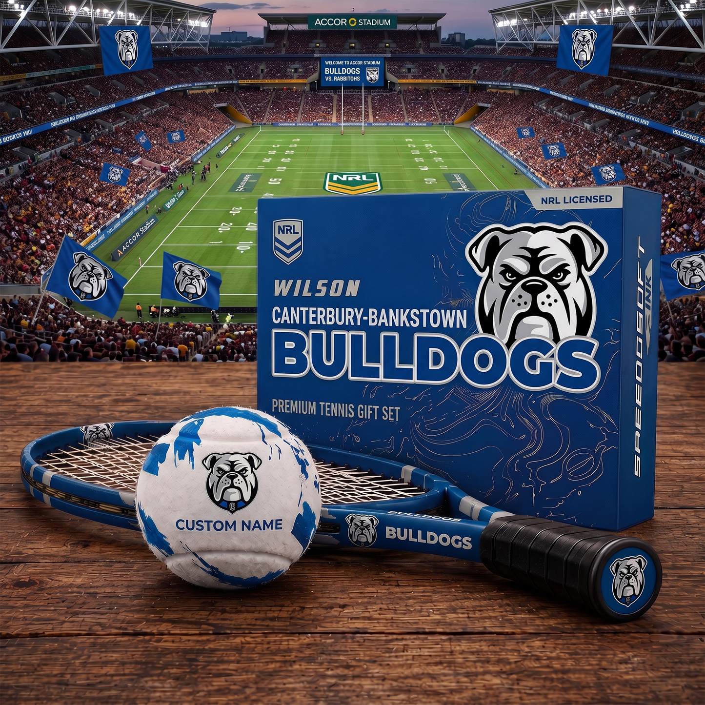 CBB_PREMIUM NRL  EXCLUSIVE PERSONALIZED TENNIS BALL SET LIMITED EDTION