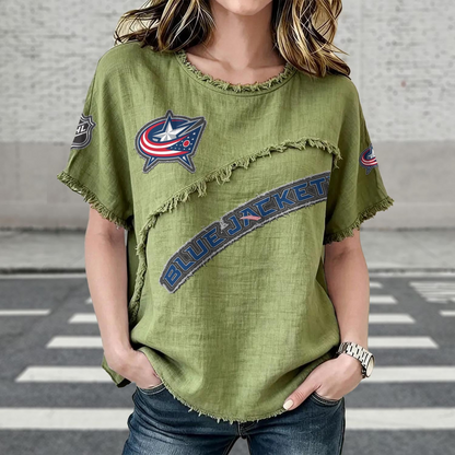 CBJ x NHL Women’???s Vintage O-Neck 2905 DatND DVT