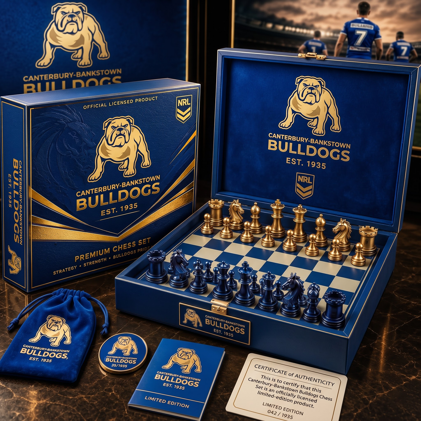CBY X PREMIUM NRL CHAMPIONS CHESS SET – LIMITED COLLECTOR EDITION