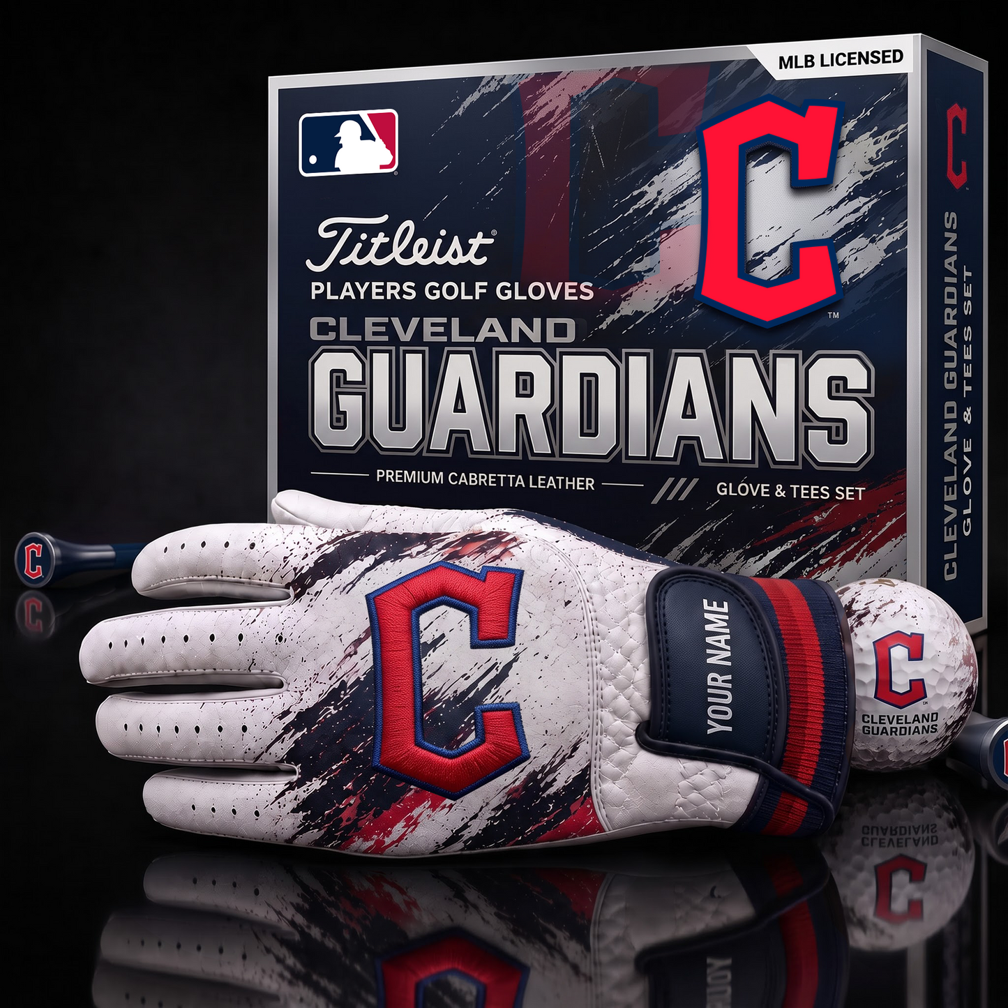 CG_MLB LUXURY PERSONALIZED GOLF GLOVE SET LIMITED EDTION