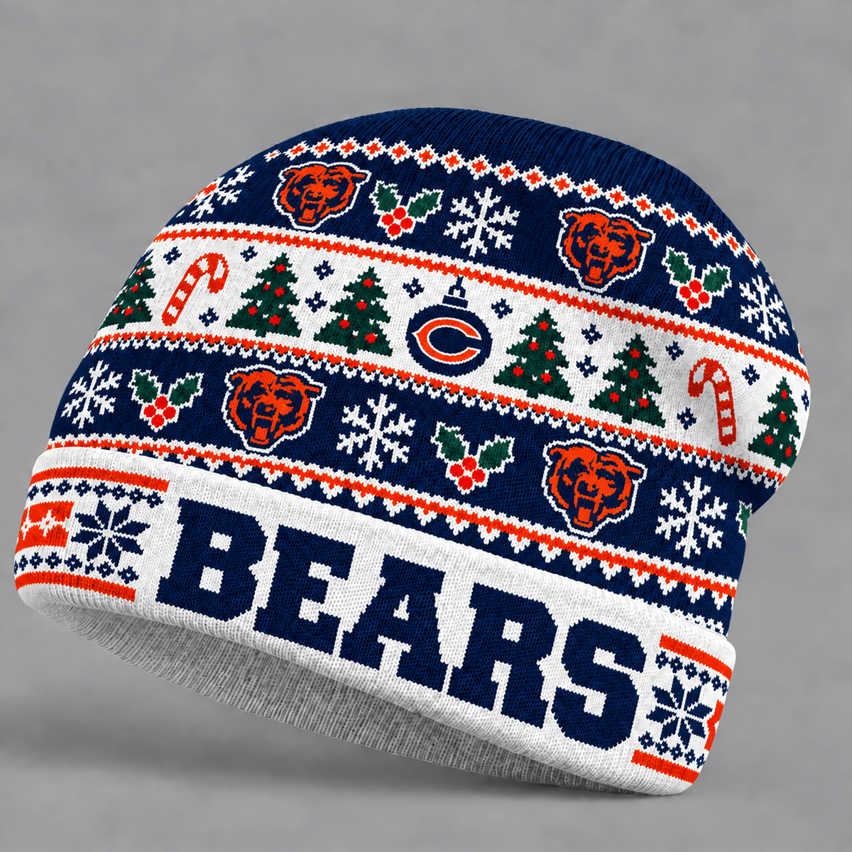 CHI x NFL Christmas Game Day Beanie Hat