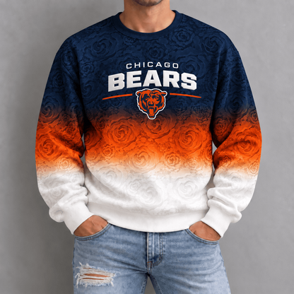 CHI x NFL Embossed Rose Ombre Sweatshirt