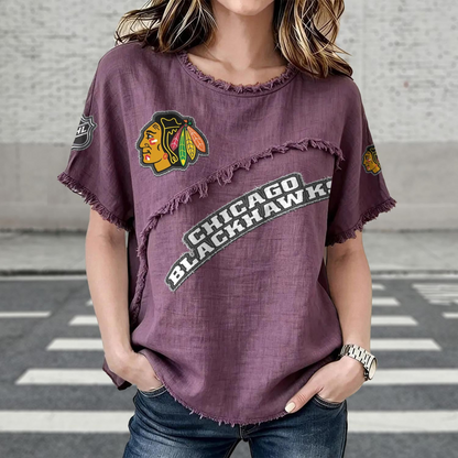CHI x NHL Women’???s Vintage O-Neck 2905 DatND DVT