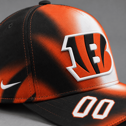CIN Premium NFL Custom Name Number Athletic Cap