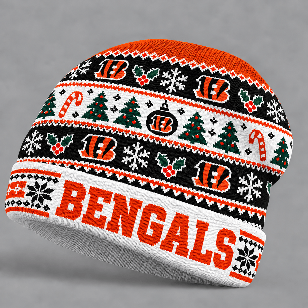 CIN x NFL Christmas Game Day Beanie Hat