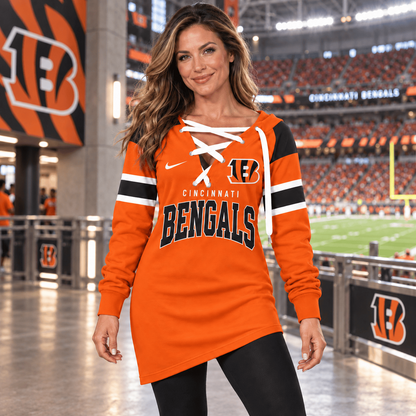 CIN x NFL Game Day Spirit Lace-Up Sweatshirt