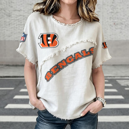 CIN x NFL Women’???s Vintage O-Neck 2905 DatND DVT