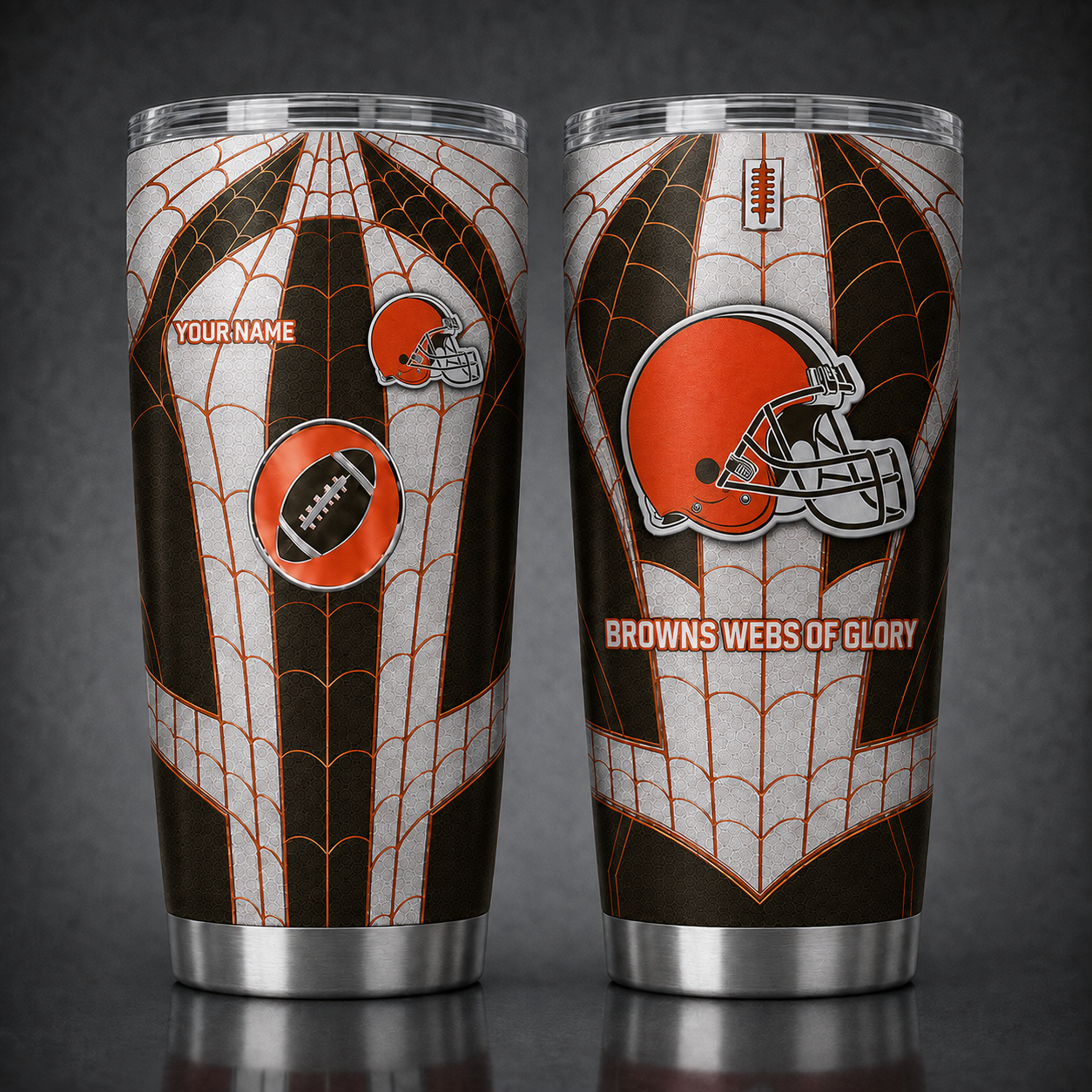 CLE NFL x Spider Premium Classic Tumbler Limited Edition Gift for Football Fans