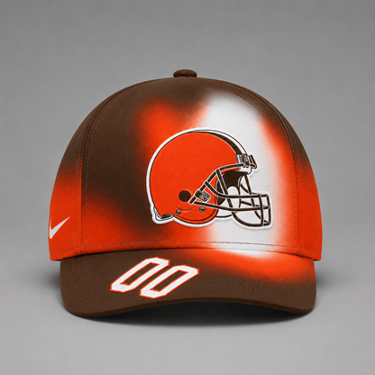 CLE Premium NFL Custom Name Number Athletic Cap