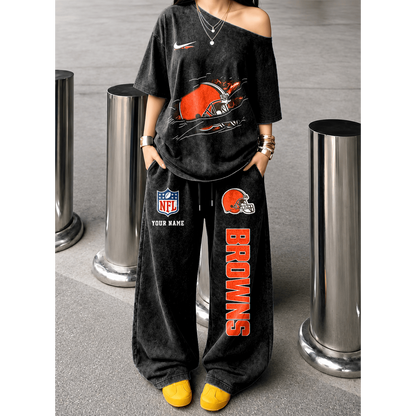 CLE x NFL Relaxed Fit Two Piece Sportswear Set