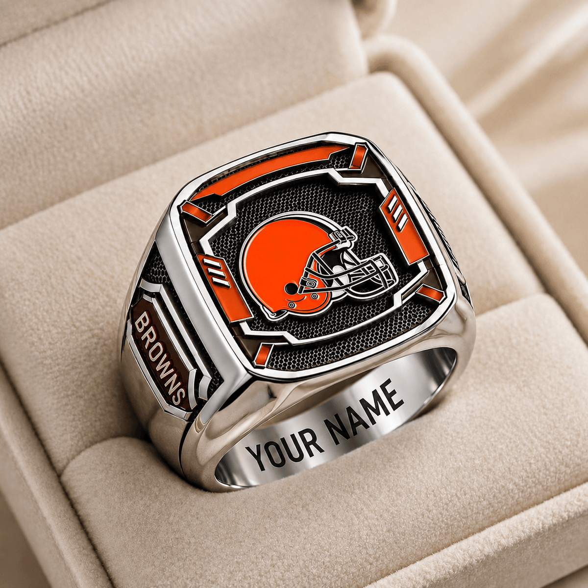 CLE x NFL Special Ring Custom Any Name Gift For Fan Love