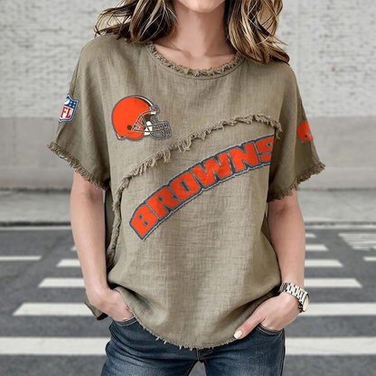 CLE x NFL Women’???s Vintage O-Neck 2905 DatND DVT