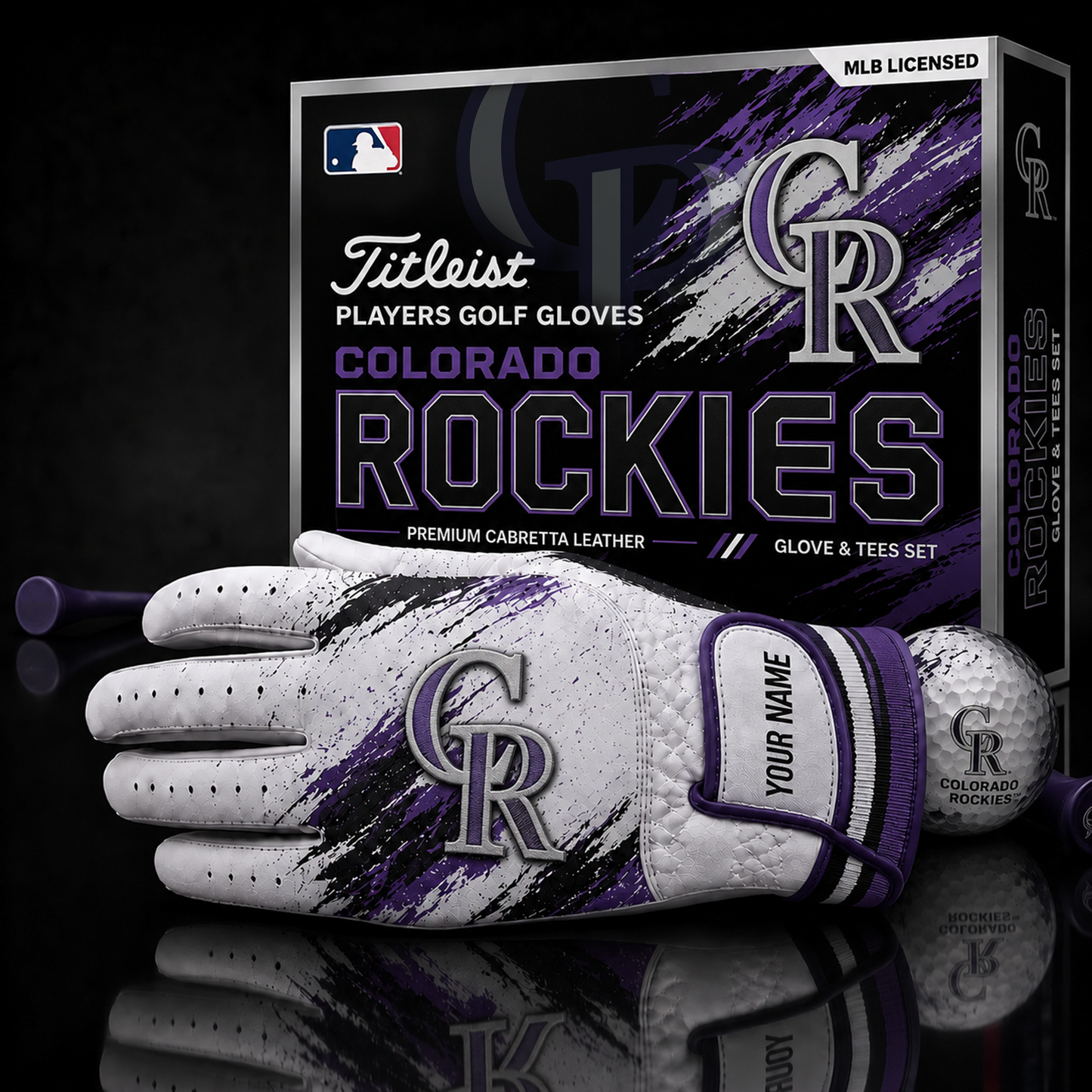 COL_MLB LUXURY PERSONALIZED GOLF GLOVE SET LIMITED EDTION