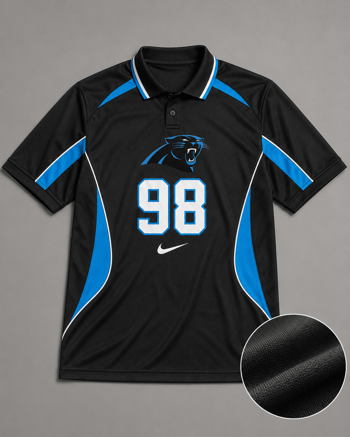 CP Premium NFL Custom Number Sports Style Polo Shirt