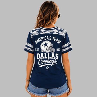DAL Premium NFL All-American Camo V-neck