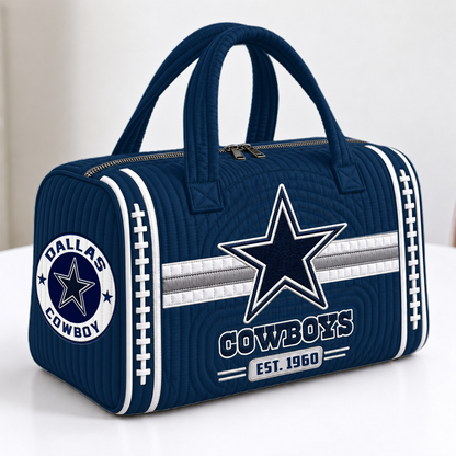 DAL x NFL Quilted Luggage Travel Bag