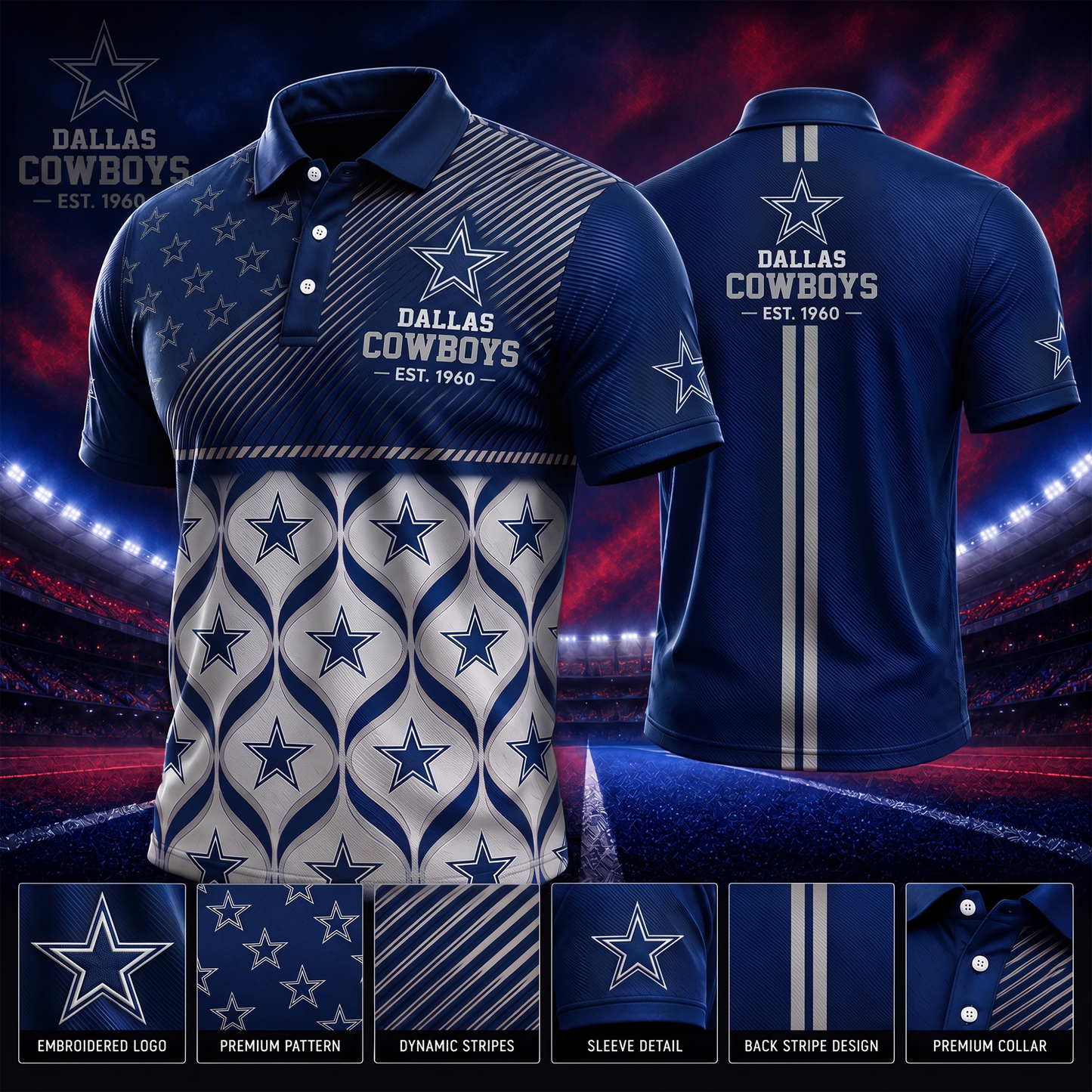 DC_PREMIUM NFL  EXCLUSIVE POLO SHIRT LIMITED EDITION 200726