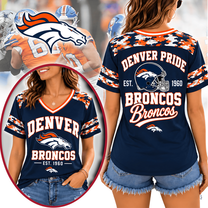 DEN Premium NFL All-American Camo V-neck