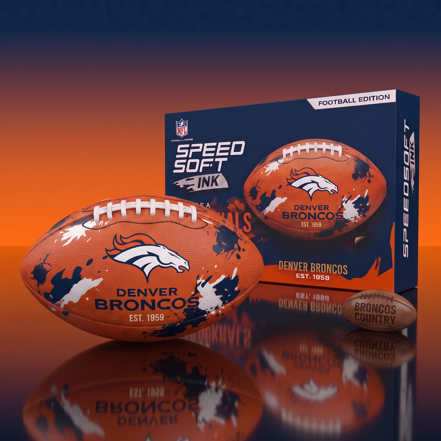 DEN X NFL Champion Series Football – Custom Edition 2207 NAK NHT