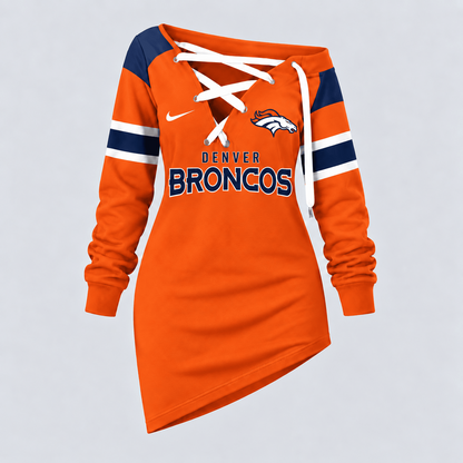 DEN x NFL Game Day Spirit Lace-Up Sweatshirt