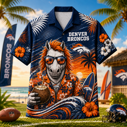 DEN x NFL Premium Beach Vibes Hawaiian Shirt
