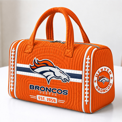 DEN x NFL Quilted Luggage Travel Bag