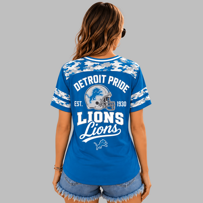 DET Premium NFL All-American Camo V-neck
