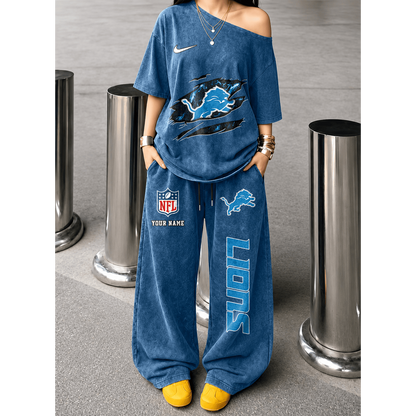 DET x NFL Relaxed Fit Two Piece Sportswear Set