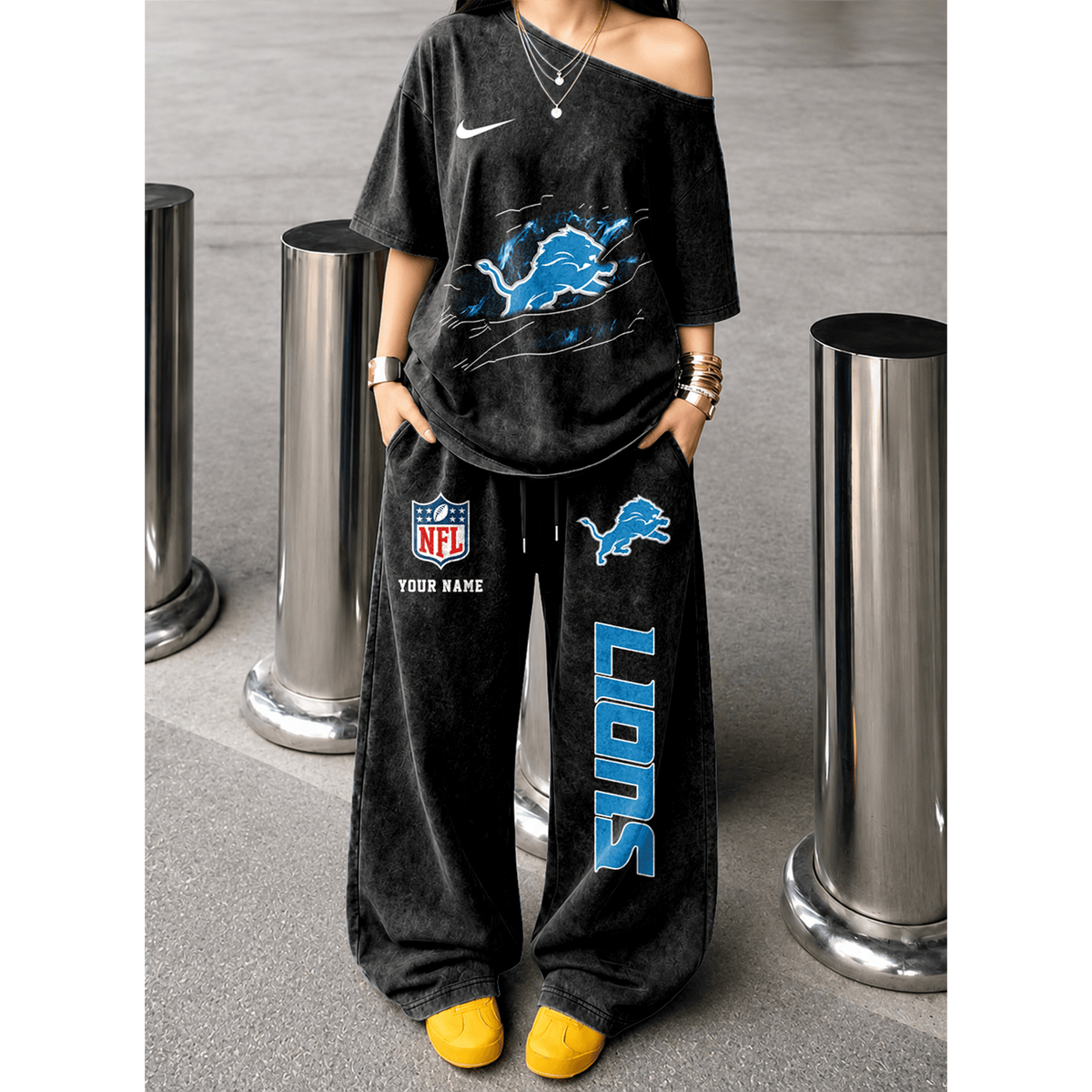 DET x NFL Relaxed Fit Two Piece Sportswear Set