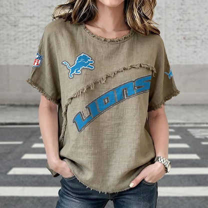 DET x NFL Women’???s Vintage O-Neck 2905 DatND DVT
