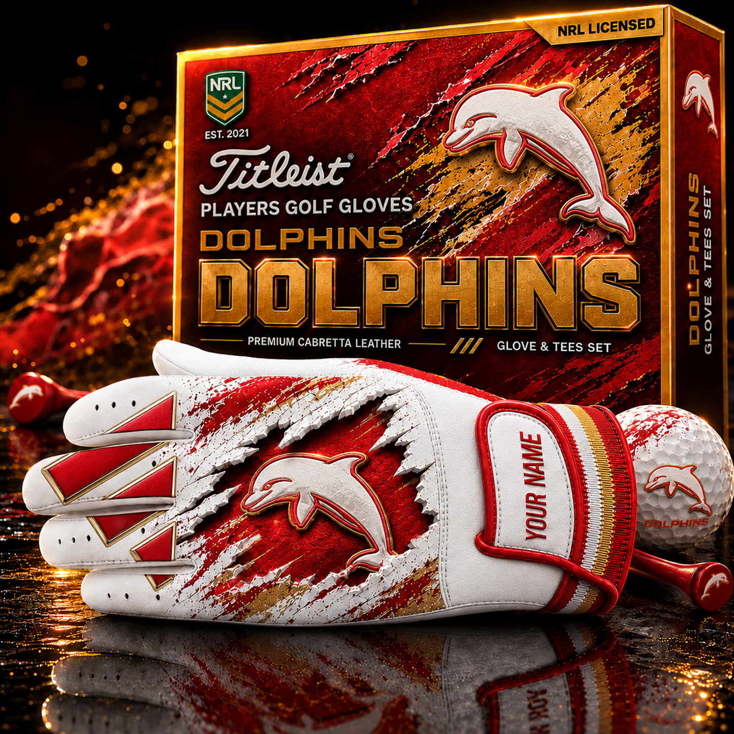 DOL_PREMIUM NRL PLAYERS GOLF GLOVE GIFT SET  V3