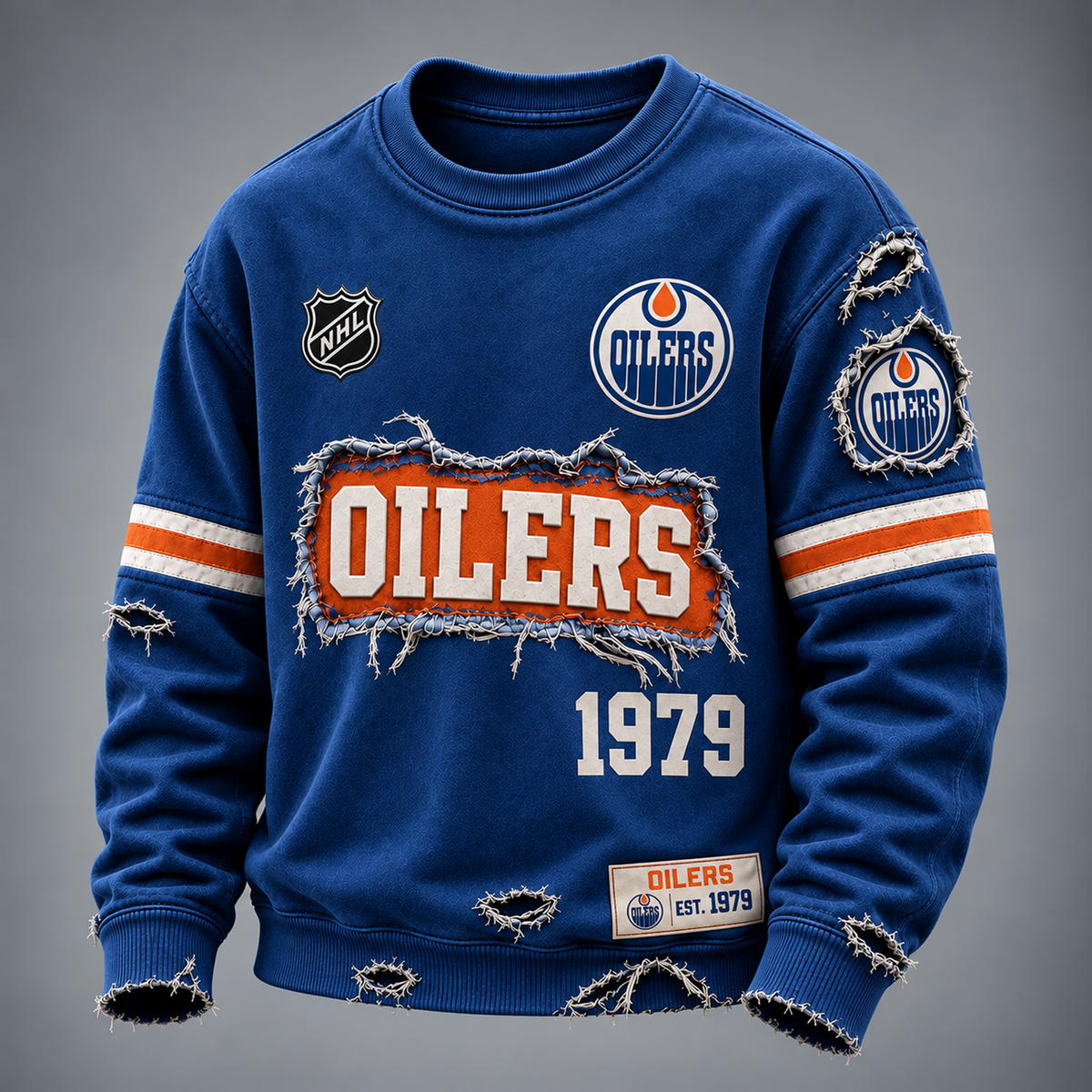 EDM x NHL Distressed Premium Sweatshirt
