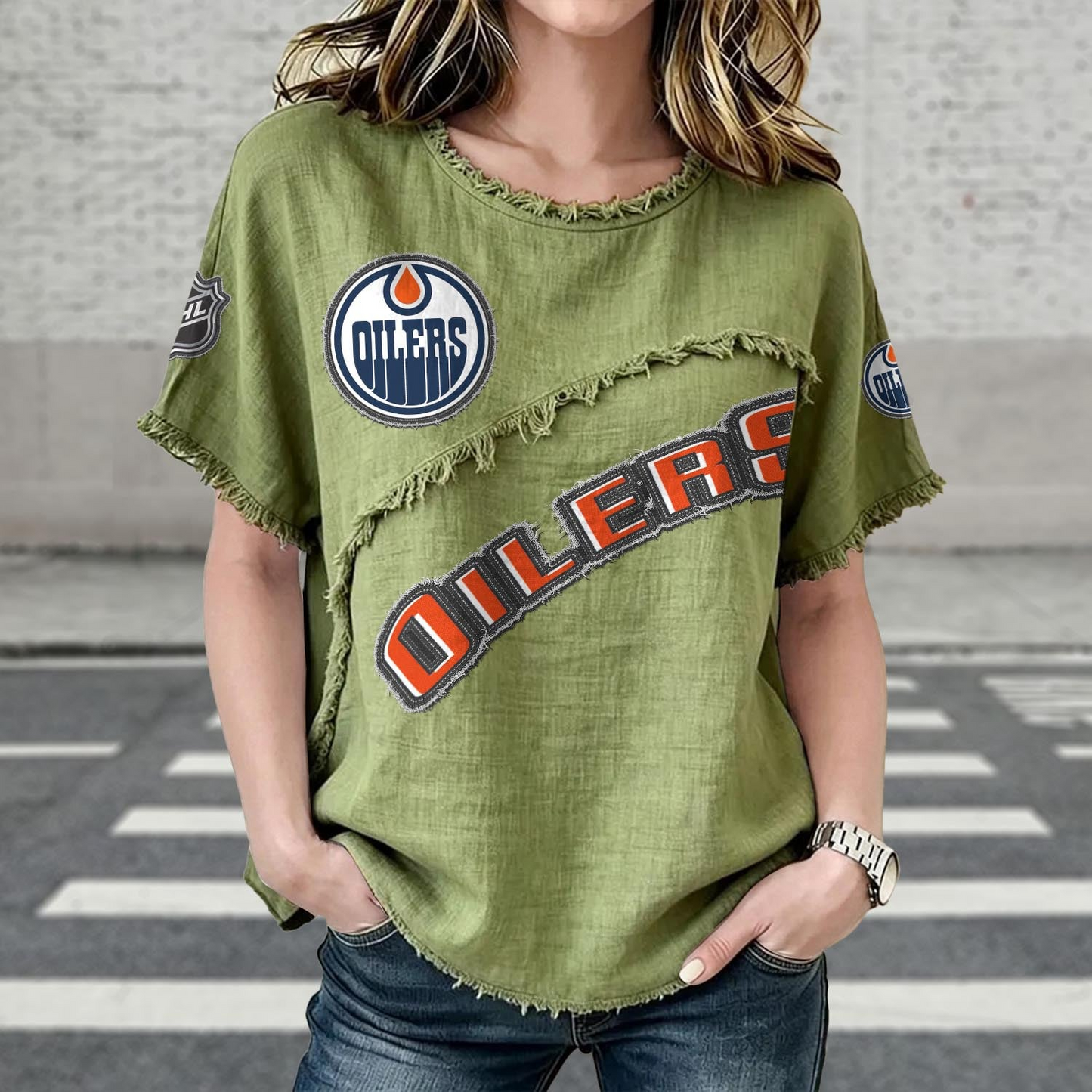 EDM x NHL Women’???s Vintage O-Neck 2905 DatND DVT