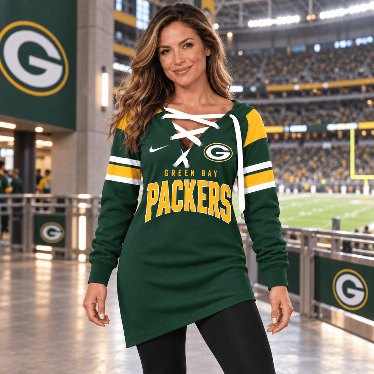GB x NFL Game Day Spirit Lace-Up Sweatshirt