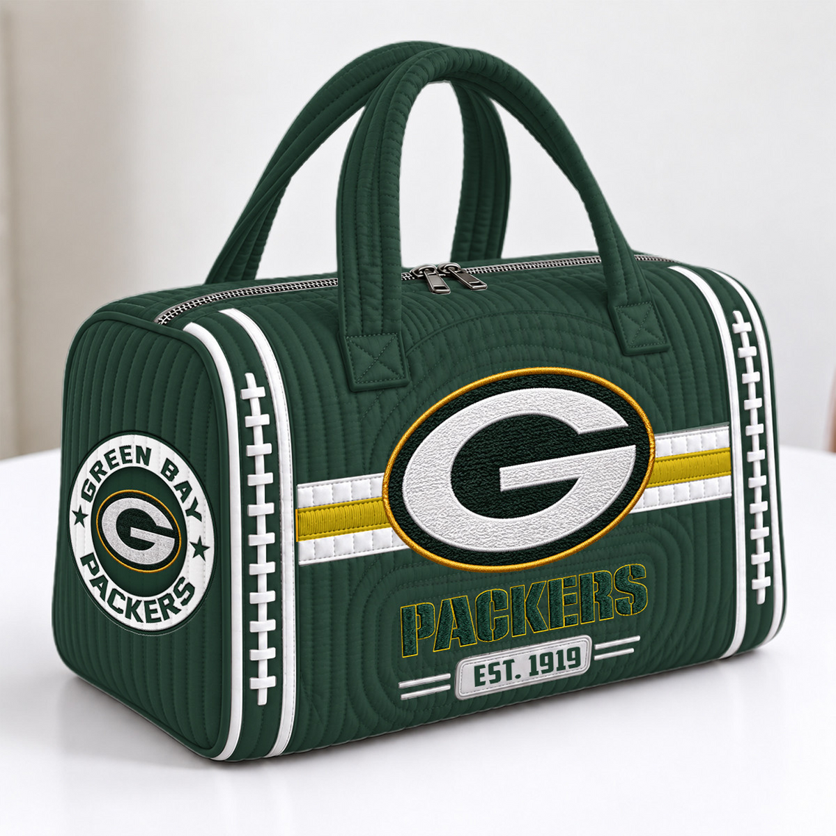 GB x NFL Quilted Luggage Travel Bag