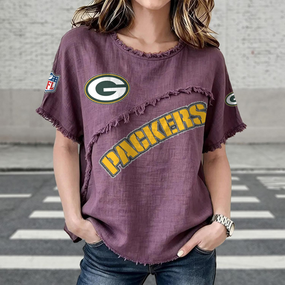GB x NFL Women’???s Vintage O-Neck 2905 DatND DVT