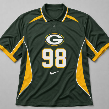 GBP Premium NFL Custom Number Sports Style Polo Shirt