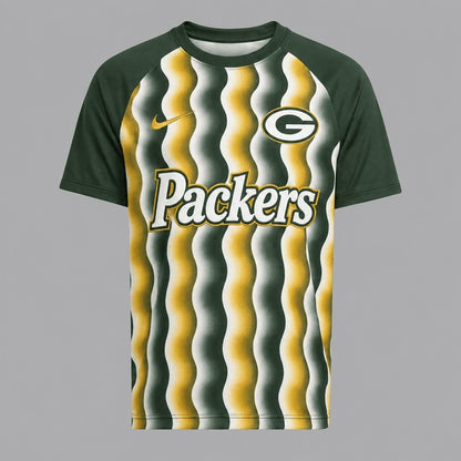 GBP Premium NFL Retro Wavy Pattern Athletic T-Shirt