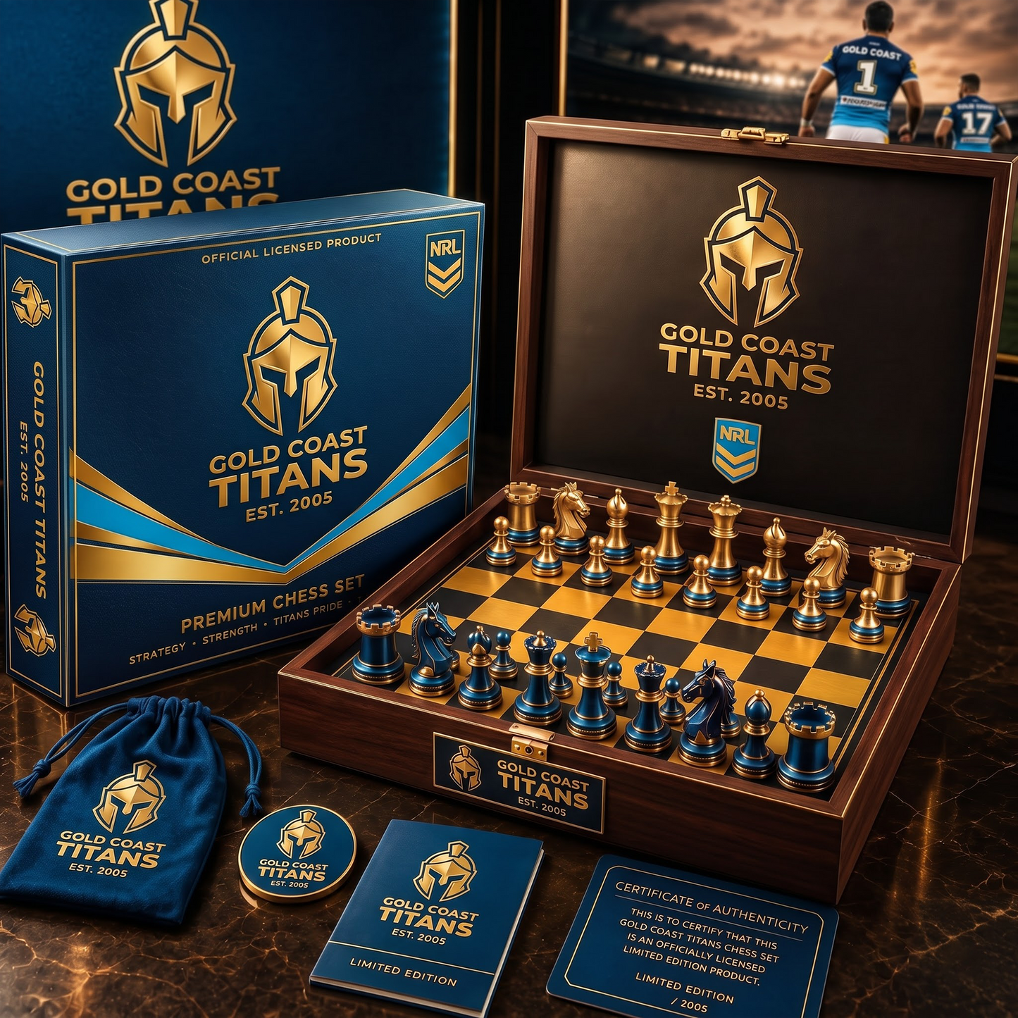 GCT X PREMIUM NRL CHAMPIONS CHESS SET – LIMITED COLLECTOR EDITION