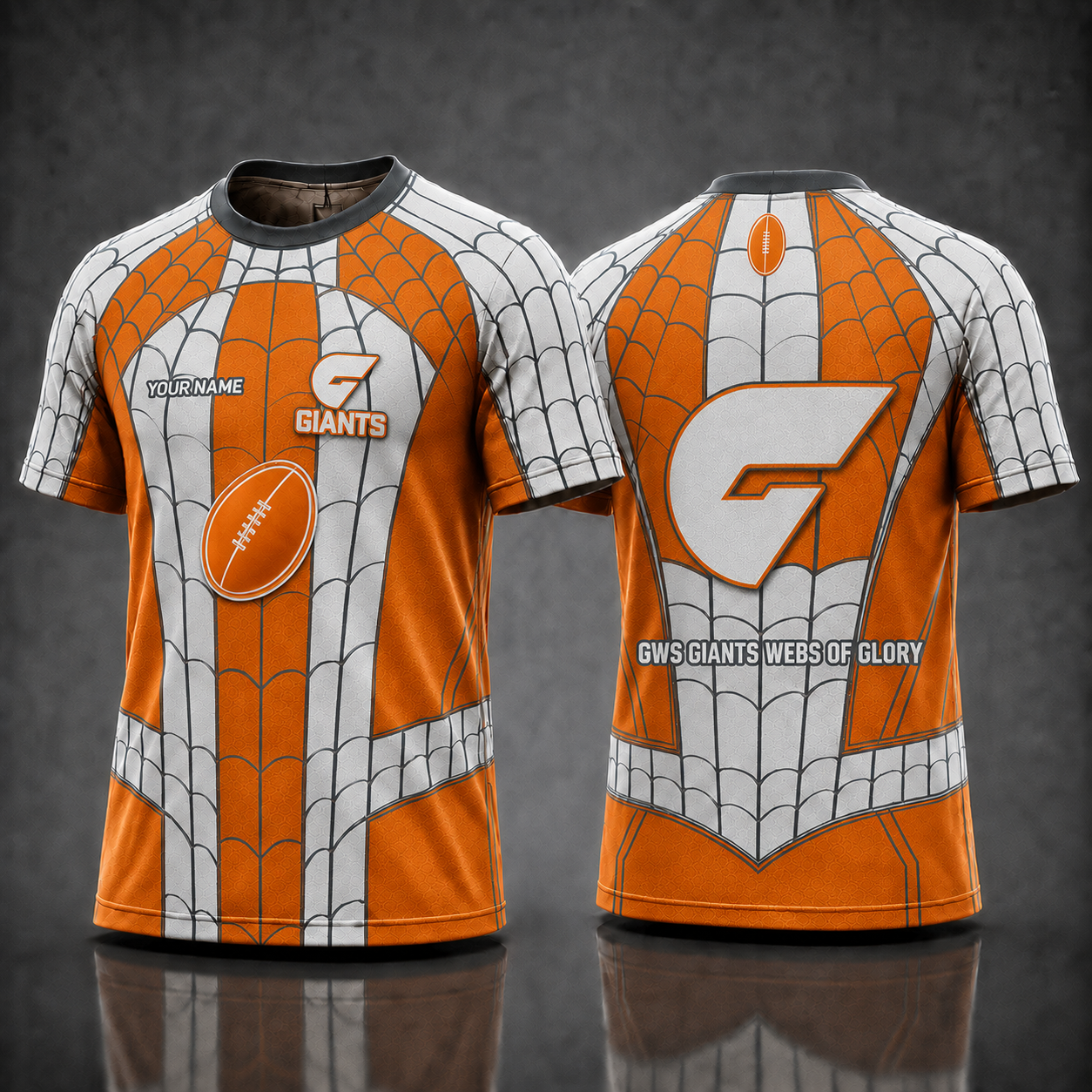 GWSG AFL x Spider Personalized T-Shirt – Premium Limited Edition Gift for Football Fans