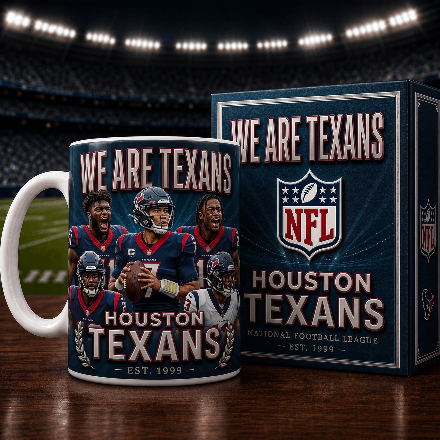 HOU X NFL commemorative ceramic mug 2007