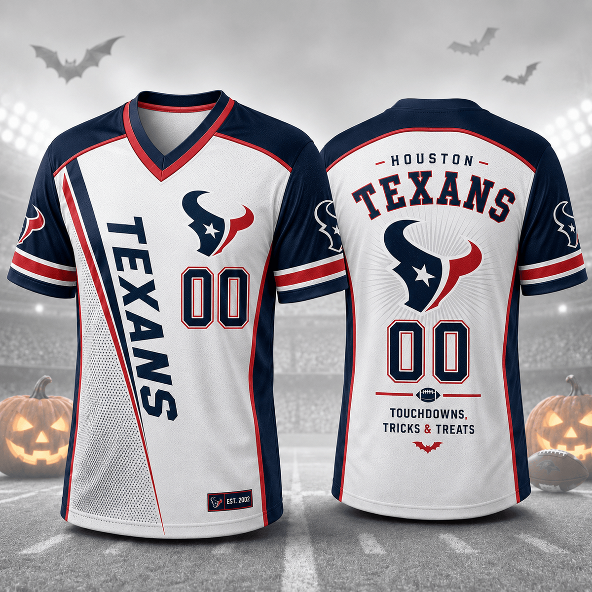 HOU x NFL Premium Halloween Game Night NFL V-Neck